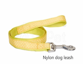 00033 Fashion dog leash,yellow tape round dot