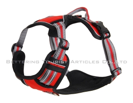 Sporty Reflective Dog Safety Harness_Red
