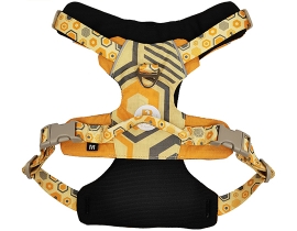 300d Waterproof Polyester Printed Green Fashion Pet Dog Harness
