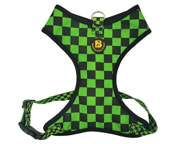 Black Green Checkboard Dog Harness Small Dogh Harness Outdoor Dog Harness Dog Harness Leash Set