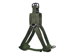 Outdoor Dog Harness for Training Green Tactical Dog Harness for Medium Large Dog