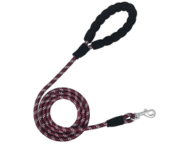 Red Reflective Dog Leash Outdoor Sports Safe Rope Leash