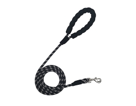 Black Polyester Reflective Safe Training Sports Dog Leash Pet Dog Leads