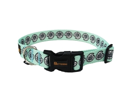 Printing Polyester Dog Collar Outdoor Adjustable Pet Collar for Large Medium Small Sized Dog